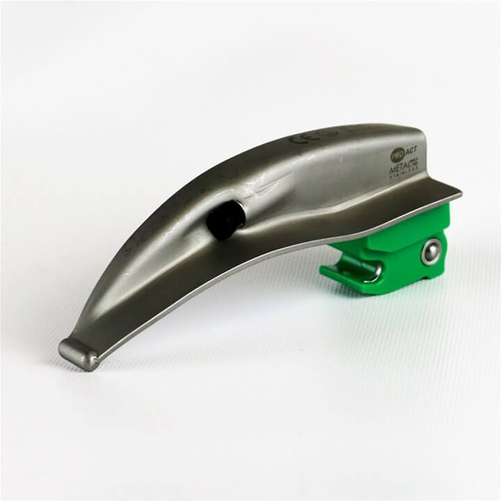 Metal Max‚™ 90 Green System Laryngoscope Blade - MAC 1
