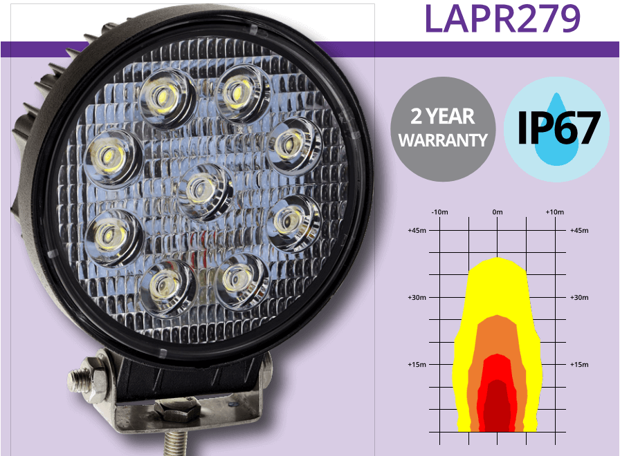 LAP R279 hringlaga LED kastari - 1400 Lumen - Image 2