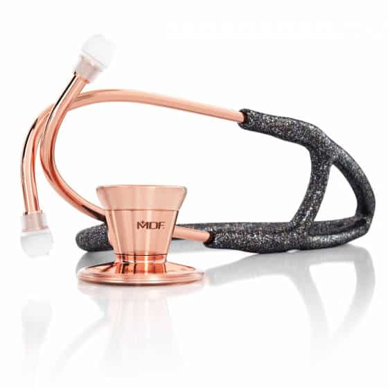 MDF®Classic Cardiology Black Glitter/Rose Gold