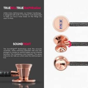 MDF®Classic Cardiology Black Glitter/Rose Gold - Image 3