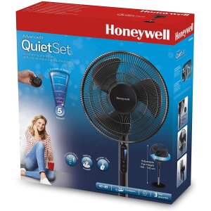 Honeywell QuietSet gólfvifta - svört - Image 7