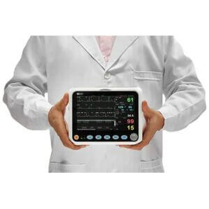 Lífsmarkamælir Creative Medical - Analogue SpO2, PR, Resp Rate, NIBP, ECG, Temp - Image 6
